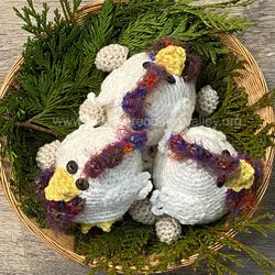 Basket of Wooly Chicks by Jenny Nixon
