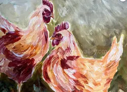 Free Range Chickens By Doris Wilson