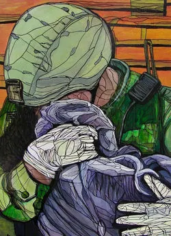 Soldier with Child